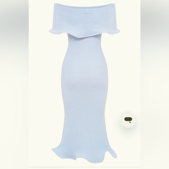 Meshki Molly Off Shoulder Knit Midi Dress NWT - Picture 3 of 7